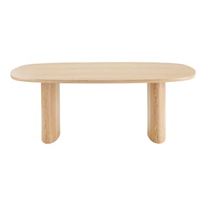 Table moderne en bois clair - pieds design, 210 cm MATERA